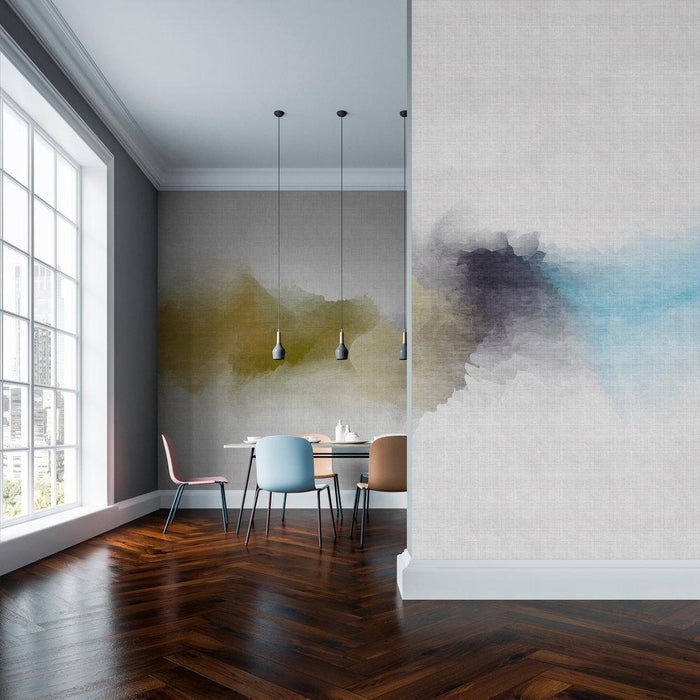 Daydream Cloud  - Green/Blue - Custom Sized Wallpaper Mural (per m2)