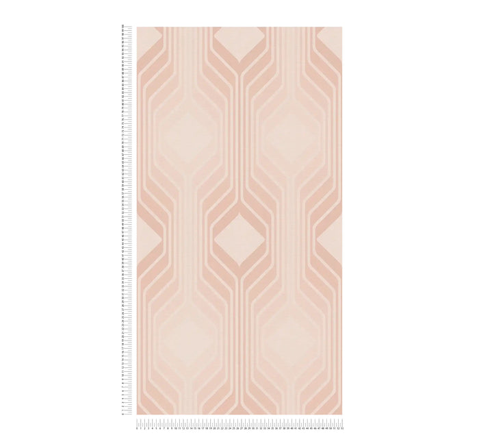 Deco Retro Wallpaper - Beige