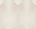 Deco Retro Wallpaper - Pearl White