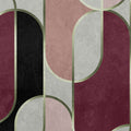 Decovale Ovals  - Pink - Custom Sized Wallpaper Mural (per m2)