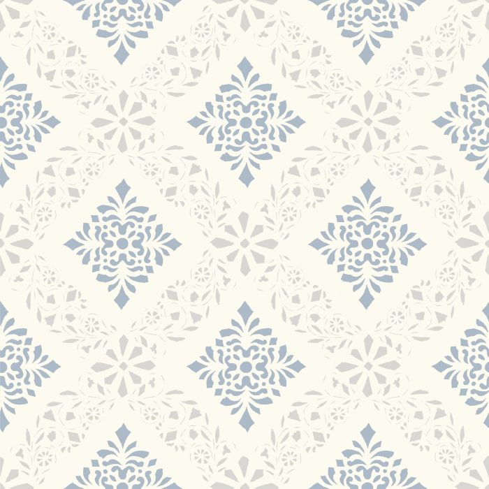 Dellen Wallpaper - Blue/Grey
