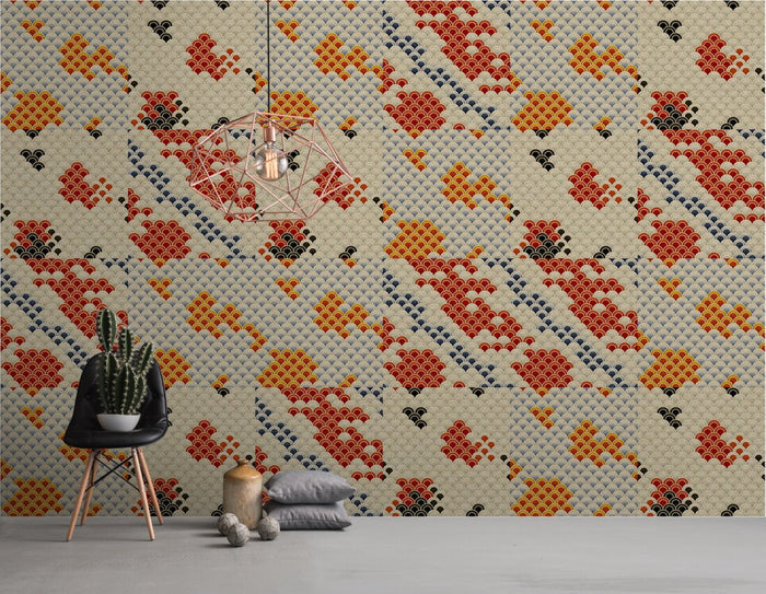 Digital Koi  - Koi 3 - Custom Sized Wallpaper Mural (per m2)