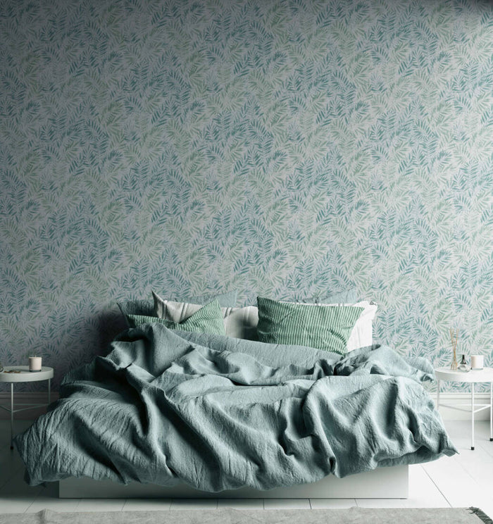 Don't Leaves Me Wallpaper (Metropolitan Stories 3 Collection) - Green/White