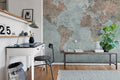 Dramatic World Map - Custom Sized Wallpaper Mural (per m2)