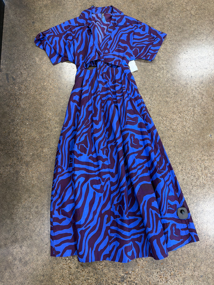 Dress Casual Maxi By Anthropologie In Blue & Purple, Size:Xxs