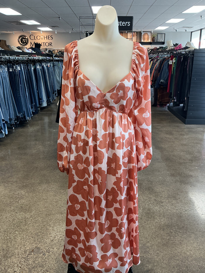 Dress Casual Maxi By Clothes Mentor In Orange, Size:L
