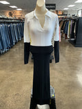 Dress Casual Maxi By Cmb In Black & White, Size:4