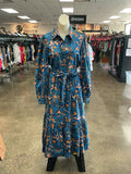 Dress Casual Maxi By Flying Tomato In Blue & Orange, Size:S