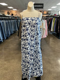 Dress Casual Maxi By Zara In Blue & White, Size:M