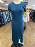 Dress Casual Midi By Bordeaux In Teal, Size:S