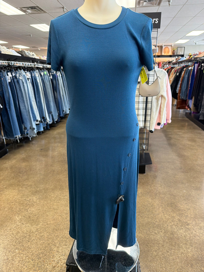 Dress Casual Midi By Bordeaux In Teal, Size:S