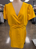 Dress Casual Short By Clothes Mentor In Yellow, Size:12