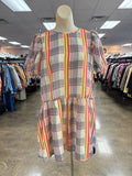 Dress Casual Short By English Factory In Plaid Pattern, Size:S