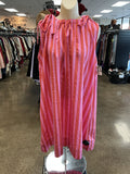 Dress Casual Short By Frnch In Pink & Red, Size:M