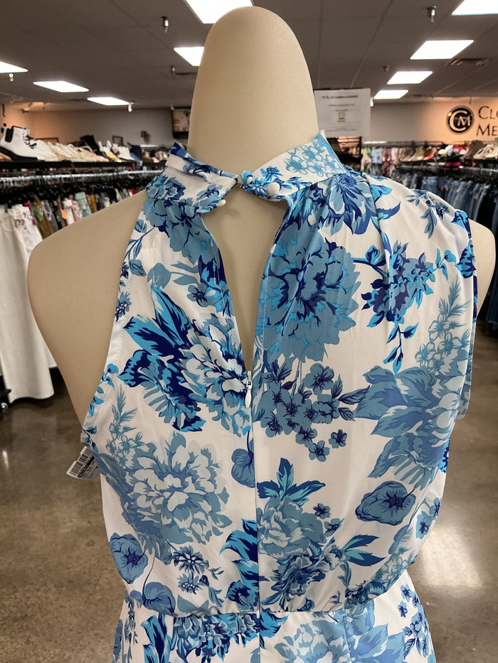 Dress Casual Short By Hello Molly In Blue & White, Size:4