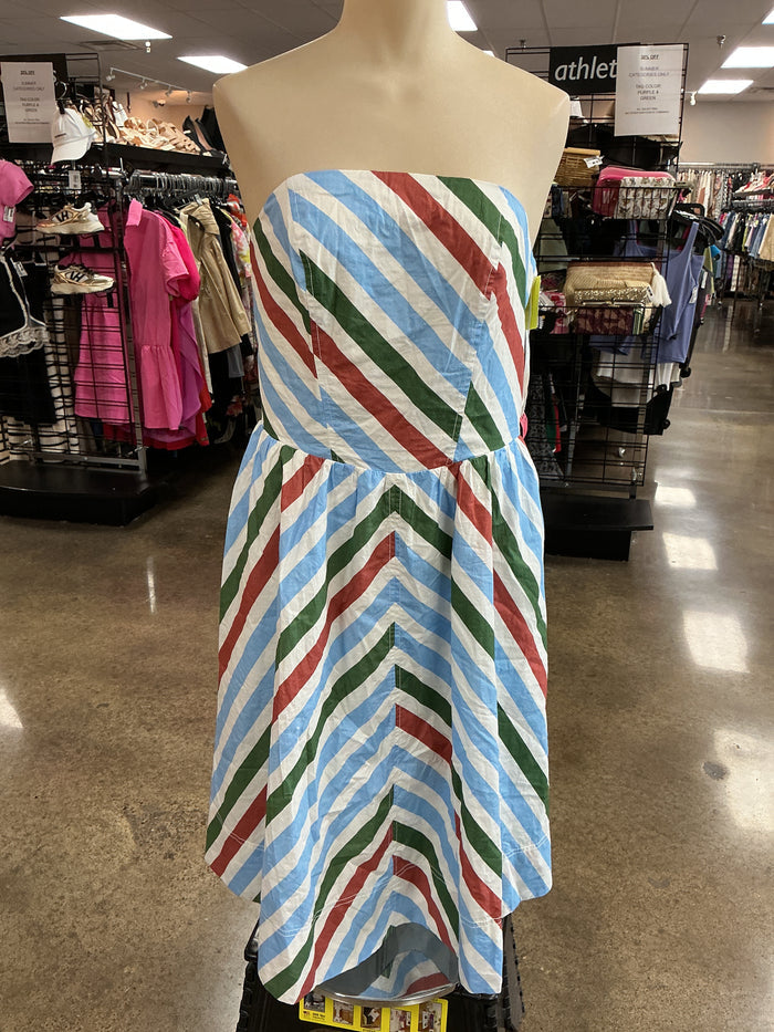 Dress Casual Short By Maeve In Striped Pattern, Size:Mp