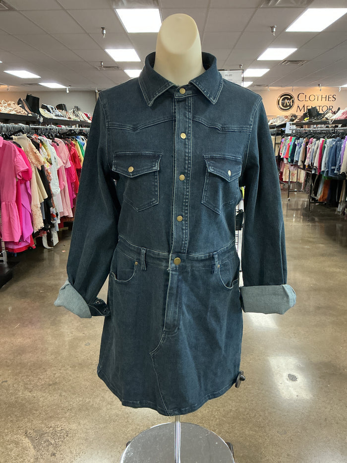 Dress Casual Short By Vici In Blue Denim, Size:L