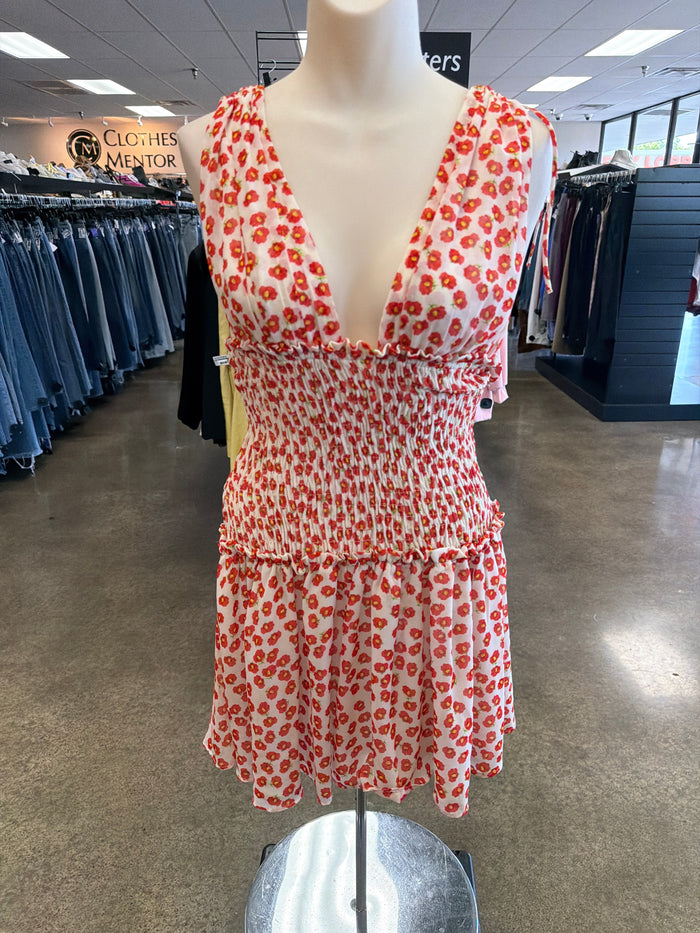Dress Casual Short By Zara In Floral Print, Size:Xs
