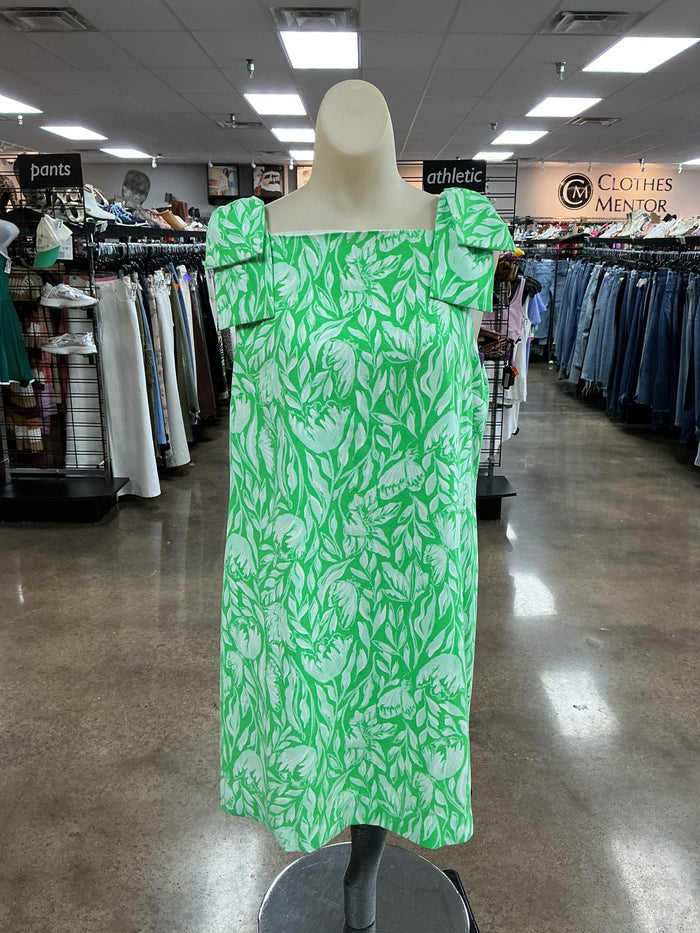 Dress Designer By Lilly Pulitzer In Green & White, Size:8