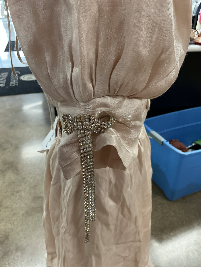Dress Party Short By 4S13nna In Tan, Size:S
