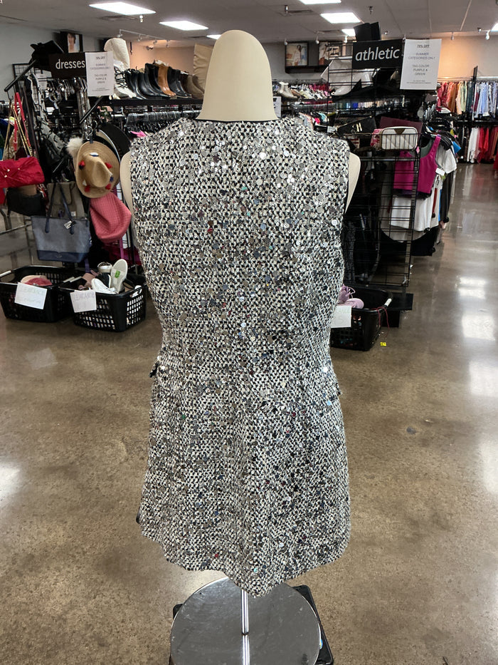 Dress Party Short By Antonio Melanie In Grey & Silver, Size:4
