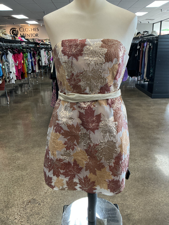 Dress Party Short By Clothes Mentor In Brown, Size:M