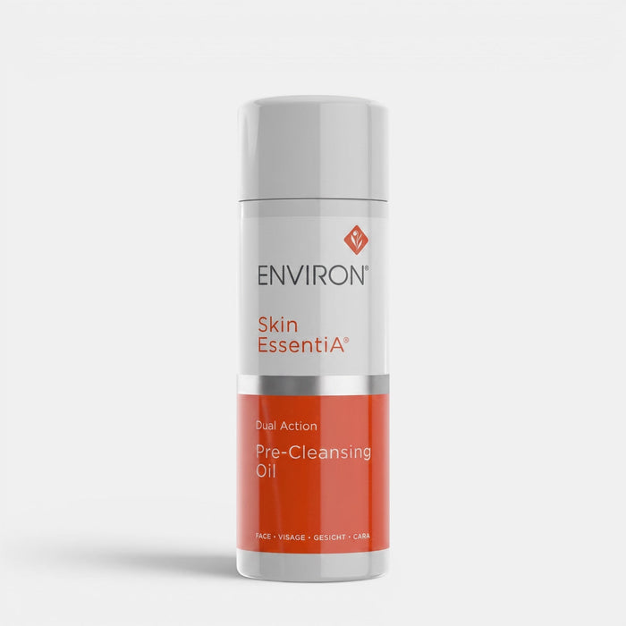 Shop Rescue Spa Environ Skin Essentia Dual Action Pre-Cleansing Oil bottle for hydrating and deep pore cleansing.