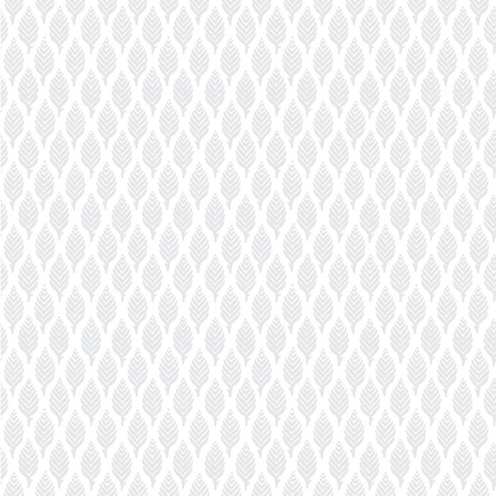Dun Diamond Leaves Wallpaper - Silver