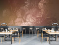 Dutch Pastel -  Pink/Red- Custom Sized Wallpaper Mural (per m2)