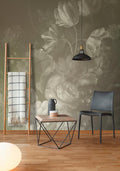 Dutch Pastel - Taupe - Custom Sized Wallpaper Mural (per m2)