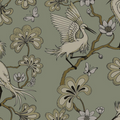 Egrets Florence Broadhurst Wallpaper - Mist