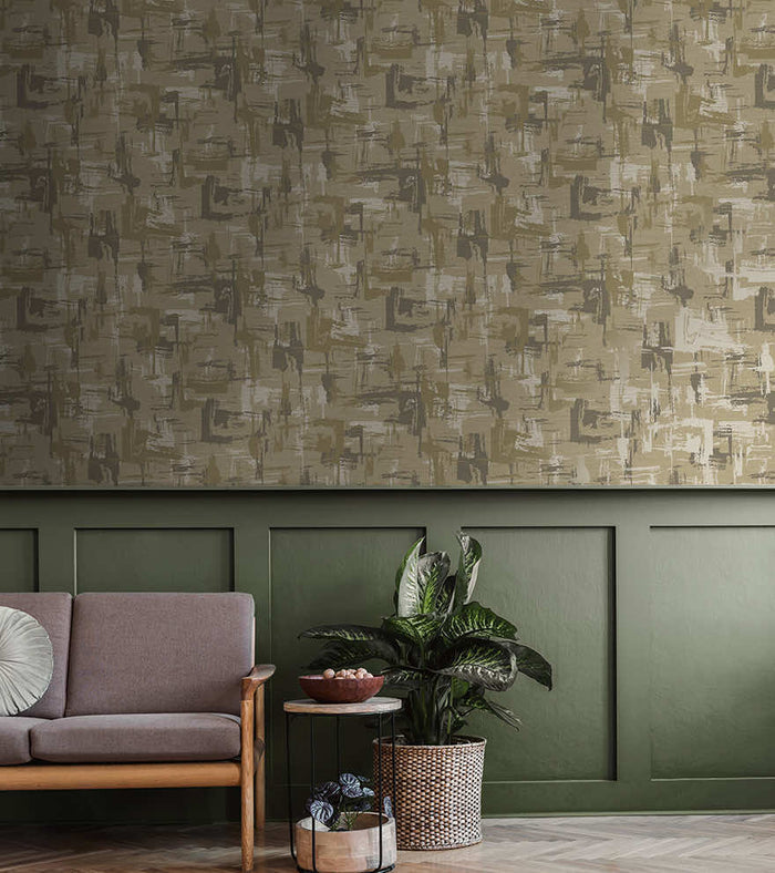 Eleanora Geo Wallpaper - Beige