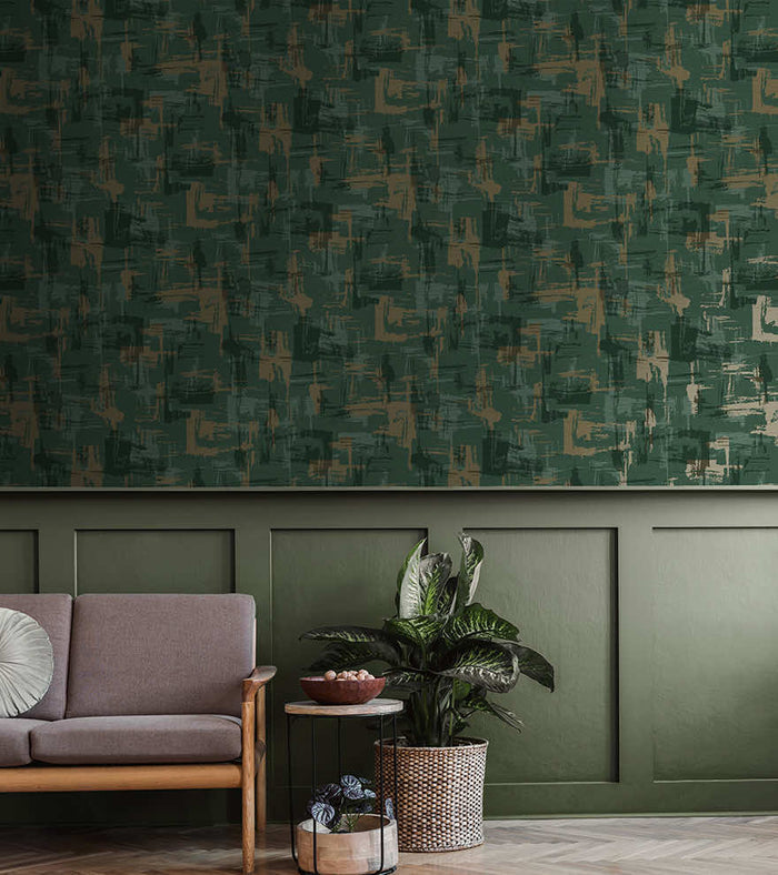 Eleanora Geo Wallpaper - Green