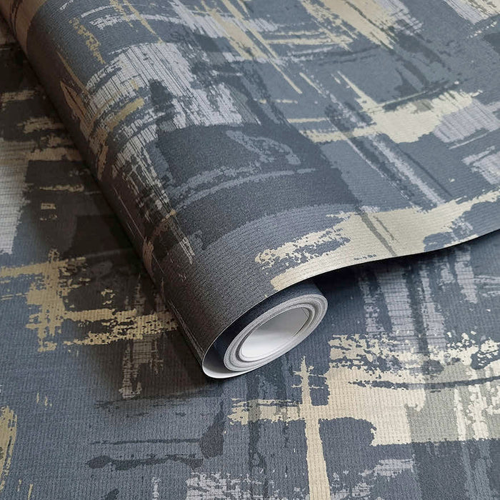 Eleanora Geo Wallpaper - Navy