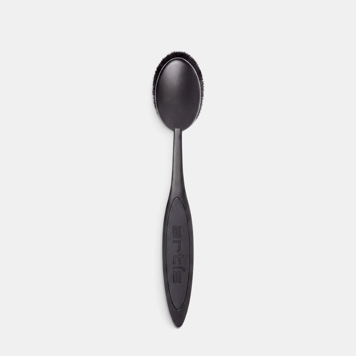 Artis Elite Oval 7 makeup brush in sleek black with ergonomic handle and dense CosmeFibre bristles.