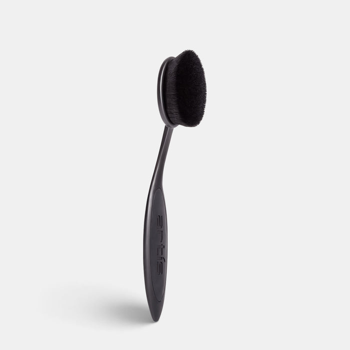 Artis Elite Oval 7 makeup brush in sleek black with ergonomic handle and dense CosmeFibre bristles