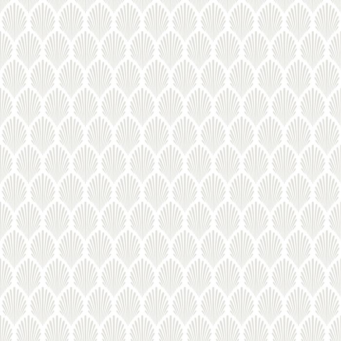 Elsa Historical Wallpaper - White/Silver - Discontinuing