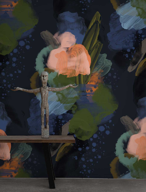 English Rose - Custom Sized Wallpaper Mural (per m2)