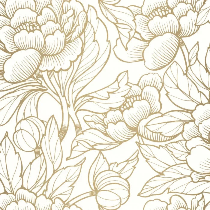 Envergure Wallpaper - Blanc Or