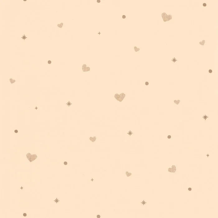 Estelle Wallpaper - Rose Or