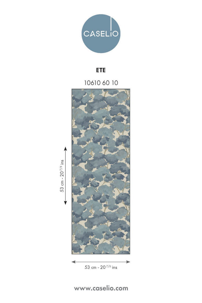 Ete Summer- Tree Tops Wallpaper - Blue