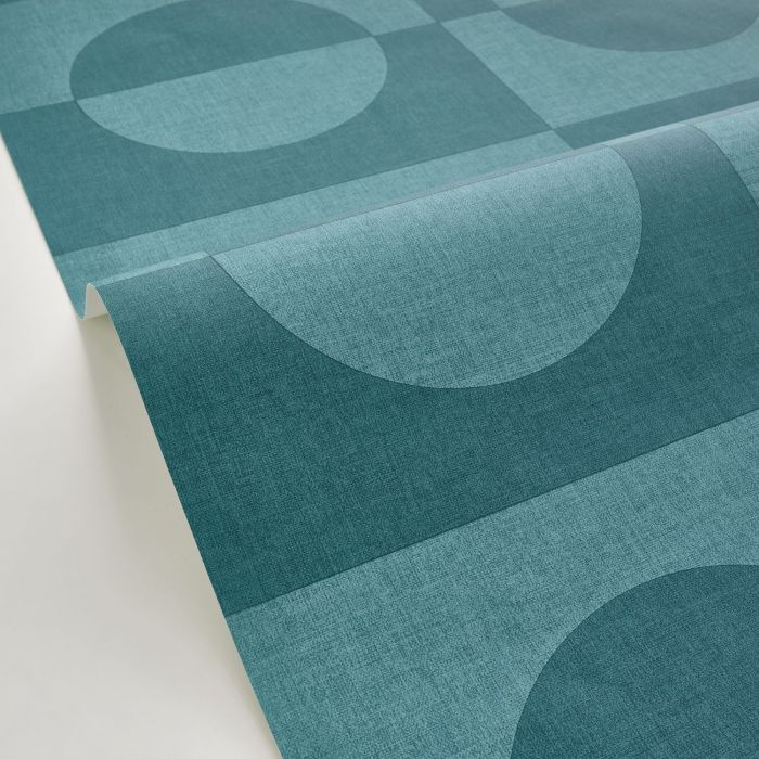 Etendu Wallpaper - Bleu Canard
