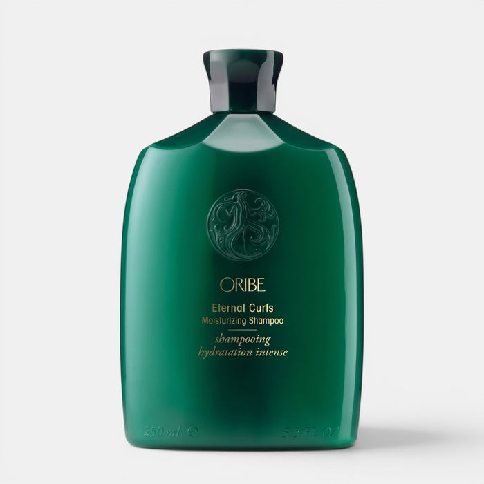 Shop Rescue Spa Oribe Eternal Curls Moisturizing Shampoo in a dark green 250ml bottle for curly and thick hair.