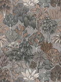 Exotic Oasis Wallpaper - Grey/Cream