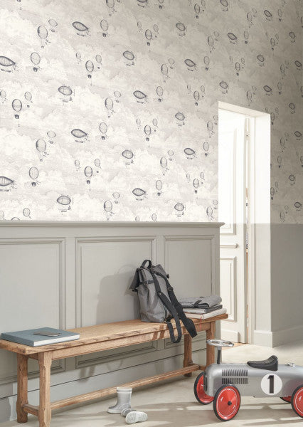 Expedition Wallpaper - White Cotton
