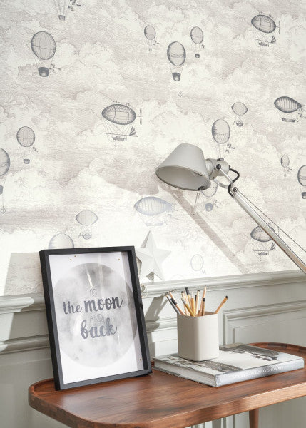 Expedition Wallpaper - White Cotton