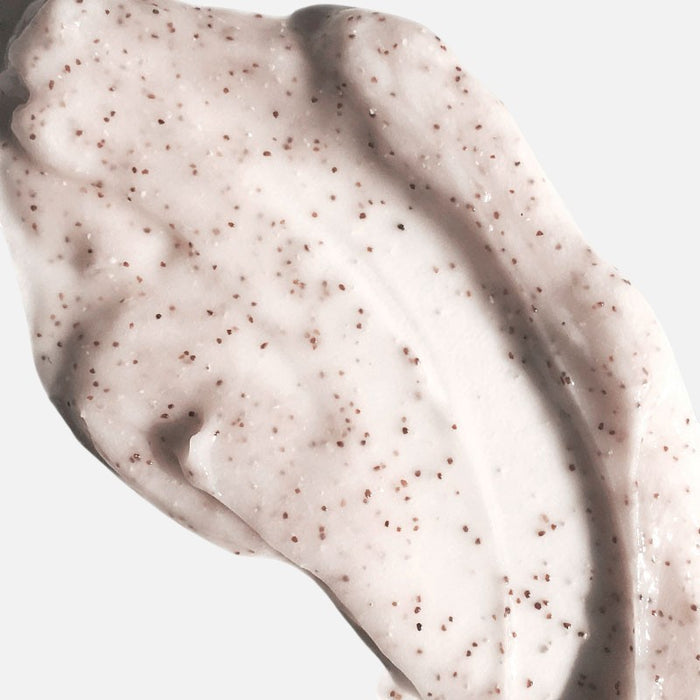 Shop Rescue Spa Extreme Caviar exfoliating scalp mask texture with visible exfoliating particles in a creamy base.