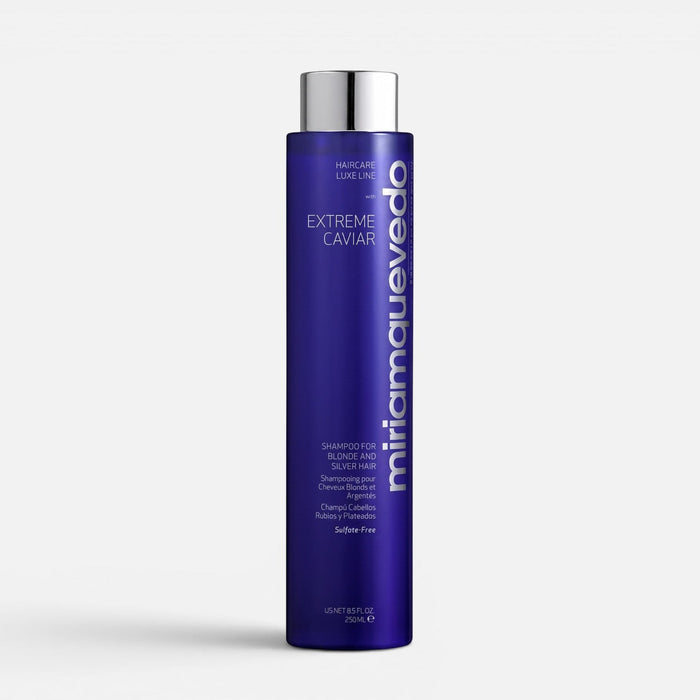 Shop Rescue Spa Extreme Caviar purple shampoo bottle for blonde and silver hair with silver cap
