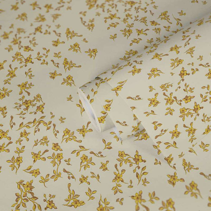 Versace Fall Wallpaper - Gold/Yellow/Beige