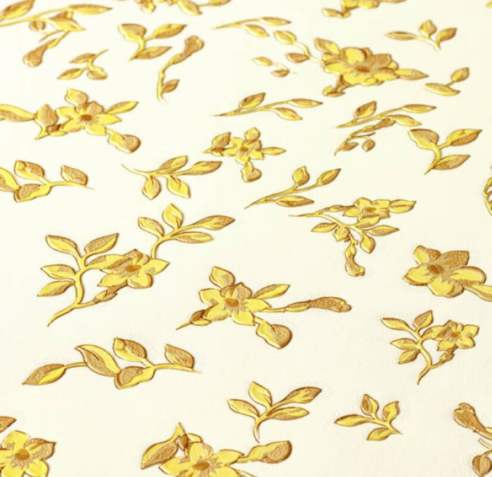 Versace Fall Wallpaper - Gold/Yellow/Beige